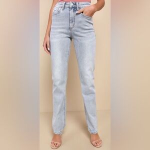 90s Vintage Stretch Light Wash Straight Leg Jeans
Vervet